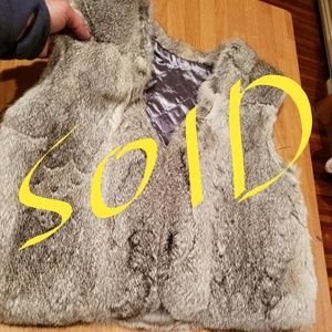 FABULOUS REAL RABBIT FUR VEST